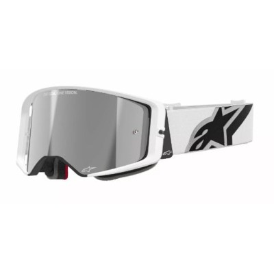 Ochelari motocross ALPINESTARS SUPERTECH CORP WHITE MIRROR-SILVER