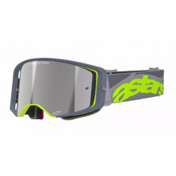 Ochelari motocross ALPINESTARS SUPERTECH STREAM GRAY/YLW MIRROR-SILVER
