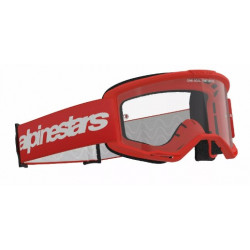 Ochelari motocross  ALPINESTARS VISION 3 WORDMARK RED CLEAR