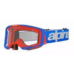 Ochelari motocross ALPINESTARS VISION 8 WORDMARK BL/OR CLEAR