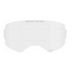 Placă transparentă pentru ochelari motocross ALPINESTARS SUPERTECH Roll-Off CLEAR