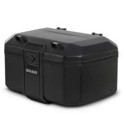 Valiză moto din aluminiu SHAD TR55 Pure Black 55L