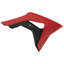 Capace din plastic pentru radiatoare POLISPORT Radiator Scoops Honda CRF 250R (18-21) CRF 450R (17-20) RED/BLACK