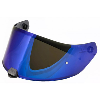 Viziera albastru iridium pentru cască PREMIER HYPER/DEVIL BLUE CHROMED