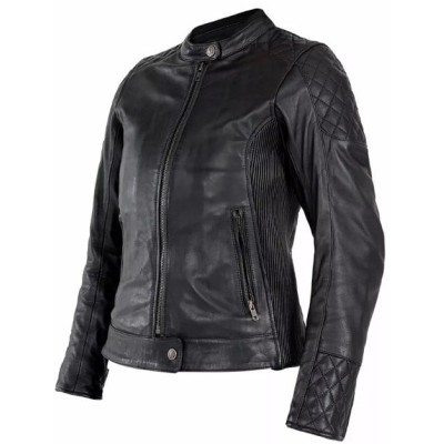 Geaca de piele pentru dama JOHN DOE JACKET 4W ADINA LEATHER BK