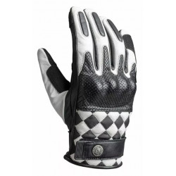 Mănuși de piele JOHN DOE TRACKER RACE LEATHER WHITE/BLACK Mănuși de piele JOHN DOE TRACKER RACE LEATHER WHITE/BLACK
