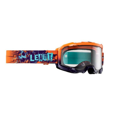 Ochelari motocross LEATT Velocity 4.5-Orange Clear 83%