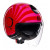 Casca pentru scuter  AGV ETERES TROPEA RED/PIN thumb