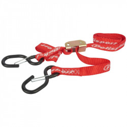 Set chingi cu carlige POLISPORT Tie Down Carabiner Red