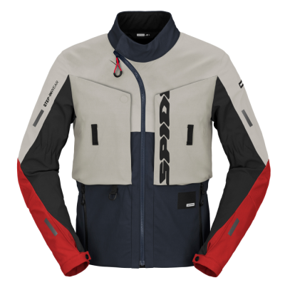 Geaca din textil SPIDI FRONTIER ICE/BLUE/RED