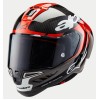 Casca moto  ALPINESTARS Supertech R10 Team Black/Carb/Fluo Red/White