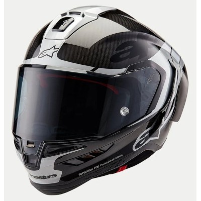 Casca moto  ALPINESTARS Supertech R10 Element Black/Carb/Silver