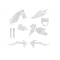 Kit plastice ACERBIS KTM EXC/EXC-F 17-19 White Kit plastice ACERBIS KTM EXC/EXC-F 17-19 White