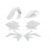 Kit  de materiale plastice ACERBIS Honda CRF450R 05-06 White thumb