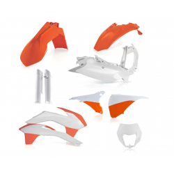 Kit plastice ACERBIS KTM EXC/EXC-F 14-15 White/Orange