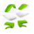 Kit plastice  ACERBIS Kawasaki KX65 00-24 Green/White thumb