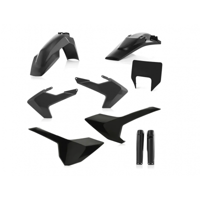 Kit plastice  ACERBIS Husqvarna FE250/350/450 19, TE125/250/300 19 Black