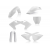 Kit plastice  ACERBIS Husqvarna FC/TC 16-18 White thumb