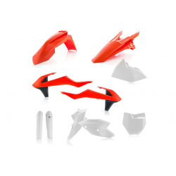 Kit plastice ACERBIS KTM SX/SX-F 16-18 White/Orange