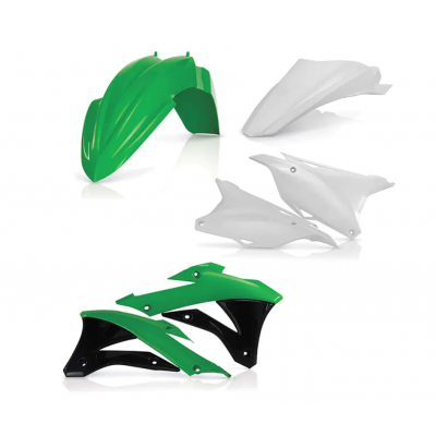 Kit plastice ACERBIS Kawasaki KX85 14-21 Green/White