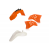 Kit plastice ACERBIS KTM SX65 09-11 Orange/White thumb