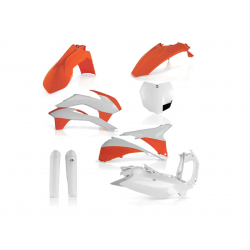 Kit plastice ACERBIS KTM SX/SX-F 2015 White/Orange Kit plastice ACERBIS KTM SX/SX-F 2015 White/Orange