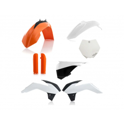 Kit plastice ACERBIS KTM SX85 13-17 White/Orange Kit plastice ACERBIS KTM SX85 13-17 White/Orange