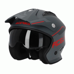 Casca  ACERBIS JET ARIA GREY RED 