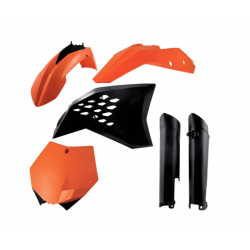Kit plastice ACERBIS KTM SX-F 07-10 Black/Orange Kit plastice ACERBIS KTM SX-F 07-10 Black/Orange