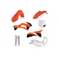 Kit plastice ACERBIS KTM SX/SX-F 13-14 Orange/White Kit plastice ACERBIS KTM SX/SX-F 13-14 Orange/White