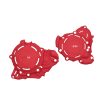 Kit protectii motor ACERBIS X-Power Gas Gas EC250/300 24-25, EX250/300 24-25 Red thumb