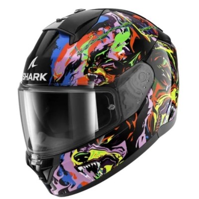 Casca SHARK RIDILL 2 RAGING BEAST Black Violet Yellow Casca SHARK RIDILL 2 RAGING BEAST Black Violet Yellow
