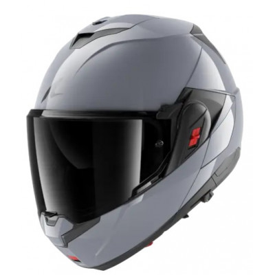 Cască modulară  SHARK OXO Gun Silver