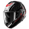 Cască modulară  SHARK OXO RYDGER Black/Silver/Red