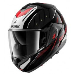 Cască modulară  SHARK OXO RYDGER Black/Silver/Red