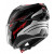 Cască modulară  SHARK OXO RYDGER Black/Silver/Red thumb
