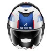 Cască modulară SHARK OXO SIKTER White Chrome Blue thumb