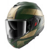 Cască modulară SHARK OXO SIKTER Mat Green Chrome Gold Cască modulară SHARK OXO SIKTER Mat Green Chrome Gold