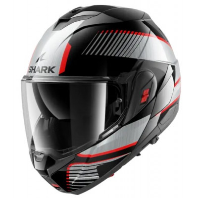 Cască modulară SHARK OXO SIKTER Chrom Silver