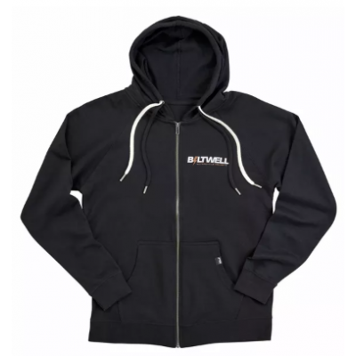 Hanorac BILTWEL HOODIE BOLTS ZIP BLACK