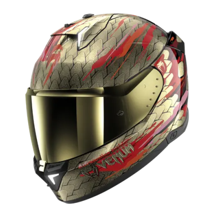 Casca SHARK SKWAL i3 VENUM Black Red Gold