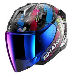 Cască pentru scuter   SHARK SKWAL i3 JET HELLCAT Black / Blue