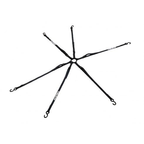Kit de 6 curele  ACERBIS Tie Down Rango Black