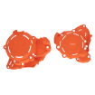 Kit protectii motor ACERBIS X-Power KTM 250/300SX 24-25; Husqvarna TC250 23-25, TX300 23-25 Orange thumb