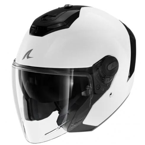 Cască pentru scuter  SHARK RS JET BLANK White azur