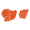 Kit protectii motor ACERBIS X-Power KTM SX-F450 23-25; Husqvarna FC450 23-25; Gas Gas EC450F/500F 24-25 Orange thumb