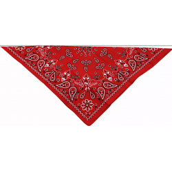 Bandana  COTTON RED PAISLY Bandana  COTTON RED PAISLY