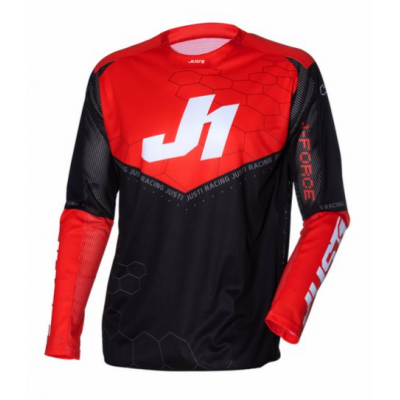 Bluza motocross  Just1 J-Force Hexa Red/Black/White