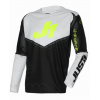 Bluza motocross Just1 J-Force Hexa Black/White/Yellow Fluo