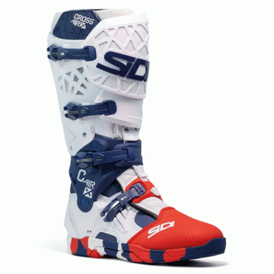 Cizme motocross SIDI CROSSAIR X ALB/NAVY/RED